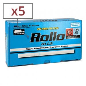 5 boites de 200 tubes micro slim rollo blue