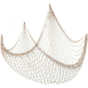 &reg;RisingFF Filet de p&ecirc;che d&eacute;coratif 2 m x 1 m d&eacute;coration murale nautique style m&eacute;diterran&eacute;en pour la maison