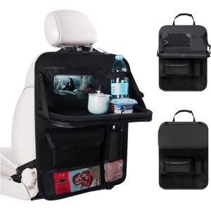 Organisateur de Voiture Organisateur Voiture Enfant avec Plateau et Poche pour Téléphone/Tablette Imperméable Organiseurs de