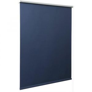 WOLTU Store enrouleur occultant en polyester avec thermique, Installation rapide et directement sans perçage, 60x160cm, Bleu