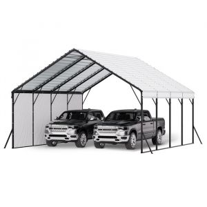 Carport-VEVOR-58 x 6 m-Abri de Voiture Métal Robuste-Abri Garage Extérieur avec Cadre Toit en Acier-Parois Latérales Amovibles