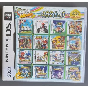 482 Games in 1 NDS Game Pack Card Super Combo Cartridge for Nintendo DS 2DS 3DS New3DS XL  MODELE 2023