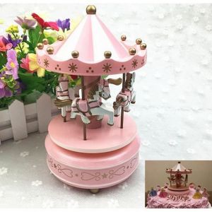 Bricolage Ustensiles de D&eacute;coration Moule de P&acirc;tisserie D&eacute;cor de G&acirc;teau Outil de chevaux musical bois carrousel boite a musique
