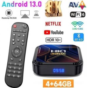 Android tv box android 13 Smart TV BOXBoitier iptv Wifi 4G+64Go H616 8K Netflix Google Store Boîte multimédia box Android