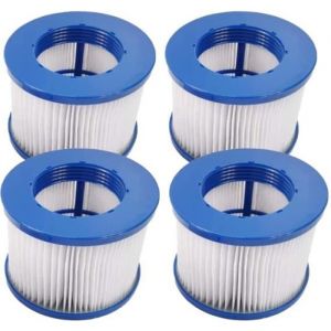 Lot de 4 Cartouches Filtre Spa Infinite a VisserFiltre Spa A VisserFiltre 75 x 100 mmFiltre Spa pour Lumix VissableCartouche