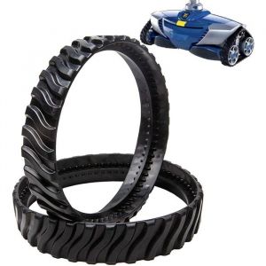 2 chenilles adaptables pour pneus Zodiac MX6 MX8 MX9 Baracuda Robot Nettoyeur de Piscine R0526100
