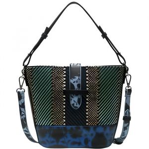 Sac - DESIGUAL - Caracas Azul Lovety - Bleu - Bandoulière - Zippée