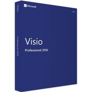 Microsoft Visio 2016 Professionnel - Cl&eacute; licence &agrave; t&eacute;l&eacute;charger