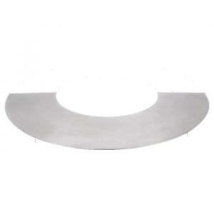 Grille Plancha pour barbecue ronde en Inox - Argent&eacute; - D 825 cm