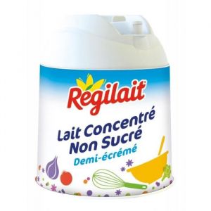 REGILAIT - Petit De Lait Concentré Non Sucré Demi-Écrémé 200G - Lot De 4