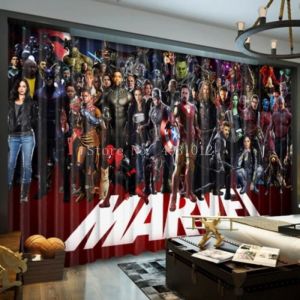 DCL-3067 Explosion &eacute;t&eacute; dessin anim&eacute; les Avengers rideau chambre enfant chambre gar&ccedil;on Spiderman baie fen&ecirc;tre rideau occultant