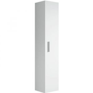 Armoire de rangement Pluto Hauteur 150cm Blanc - Meuble de salle de bain - Porte(s) - Contemporain