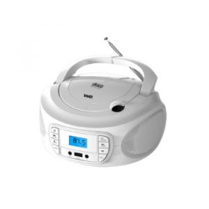 Lecteur - Radio CD - USB FM 87.5-108Mhz, Lecteur CD/CD-R/CD-RW Lecteur USB , RMS 2*2W BLANC