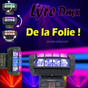 JEUX DE LUMIERE PROFESSIONNEL 1 QUAD8FX AFX LIGHT DMX puissants ! PA DJ LED MIX SONO BAR CLUB DISCOTHEQUE SOIREE DANSANTE