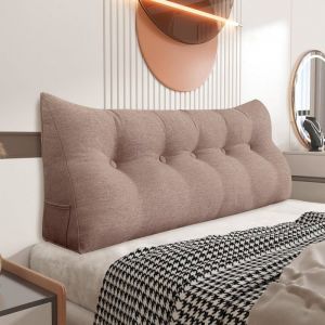 VERCART Coussin de dossier - Coussin lombaire - Pour canapé coussin lombaire et tête de lit  - 160 cm - Rose foncé