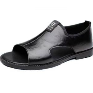 VITATA Nouvelle Sandale de Loisirs pour Hommes Grande Taille - Élégante et Polyvalente - Respirante et Antidérapante - Noir