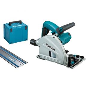 Scie plongeante 1300W + rail de guidage + coffret MAKPAC 4 - MAKITA - PROMOPACK8