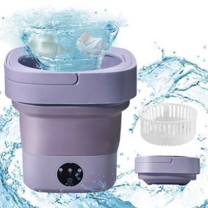 8L Machine a laver portable Mini machine à laver jusquà 17 kg lave-linge de voyage de camping