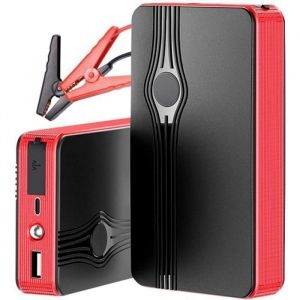 Démarreur batterie de voiture 20000 mAh portable Démarreur durgence 12 V Jump Starter Booster Power Bank Torche à LED rouge