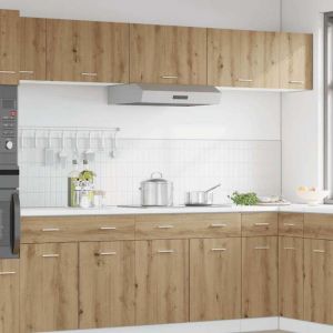 RemiseArmoire de rangement suspendue Pour cuisine - Meuble haut Lyon chêne artisanal 60 x 31 x 40 cm JILIMAISON2025 9592655