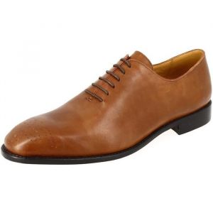 Chaussure Homme Richelieu de ville en cuir Cognac - MARQUE - Mod&egrave;le - Marron - Homme - Adulte
