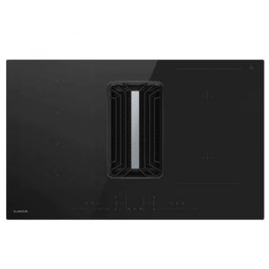 Klarstein AirJet Hybrid Down Air System Plaque induction 90 cm Table de cuisson à induction avec hotte intégrée 600 m³/h CEE A+