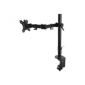 Ewent EW1510 Bras réglable pour Écran LCD plastique aluminium acier noir Taille décran : 13-27 montable sur bureau