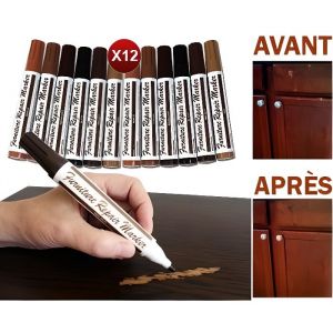 Ensemble de 6 - Marqueurs de Retouche pour Meubles
