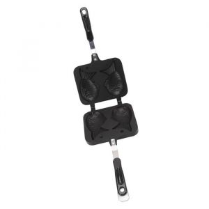 Duokon Moule à gâteau Taiyaki Taiyaki Pan Maker Moule à gâteau en forme de poisson double face antiadhésif pour la fabrication