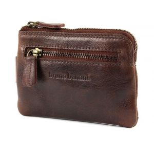 bruno banani Porte-monnaie marron en cuir pour homme - Lavato Keyholder 65351