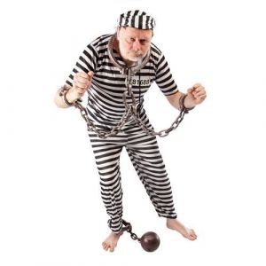 Fers de Bagnard - Accessoire de d&eacute;guisement pour adulte - Noir - Int&eacute;rieur