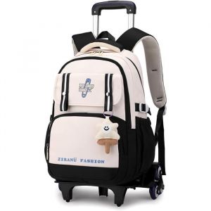 Cartable a Roulette FilleGrande Sac Dos Roulettes Cartable Fille Primaire Roulette de 8 à 14 AnsCartable à Roulettes en