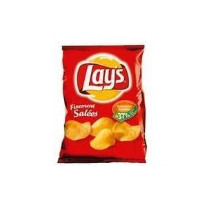 20 Paquets de Chips LAYS Nature Salés - 20 x 45 g