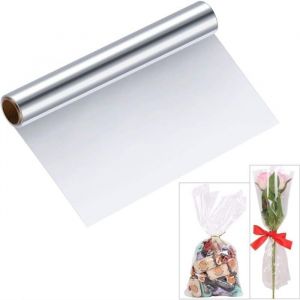 Papier cellophane transparent rouleau de cellophane pour emballage cadeau de fleuriste