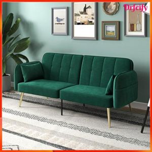 Canap&eacute; convertible 2 places - AKOZON - 10324 - Rev&ecirc;tement effet velours - Dossier 3 positions - M&eacute;canisme clic-clac