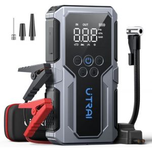 Booster Batterie Voiture4000A 15000Mah Booster Batterie Avec CompresseurDemarreur Batterie Voiture Avec Gonfleur 150Psi