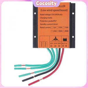 Cocosity Régulateur Chargeur Eolienne MPPT Boost Contrôleur Générateur Éolien 12V 24V 40A 300W‑1000W