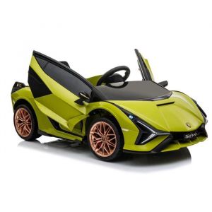 Voiture Électrique Enfants 12V Lamborghini Sian sous licence Verte Avec Télécommande