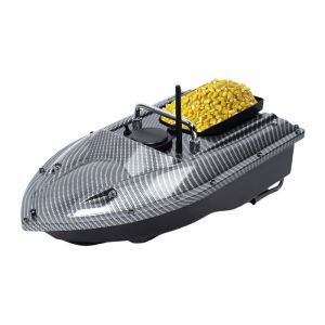 500M Bateau Amorceur T&eacute;l&eacute;command&eacute; 1.5kg Bateau dapp&acirc;t sans Fil P&ecirc;che avec LED Night Light H&eacute;lice Tripale Anti-Enchev&ecirc;trement