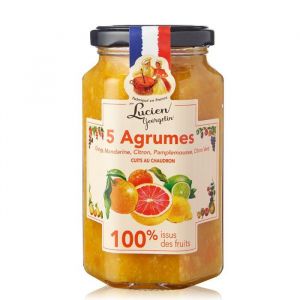 LUCIEN GEORGELIN Confiture 5 Agrumes - 100% Fruits - 300 g
