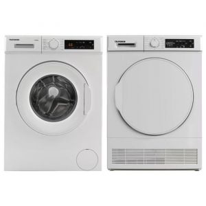 PACK TELEFUNKEN Lave-linge Hublot 9kg 1000trs/min + Sèche-linge Condensation 9kg