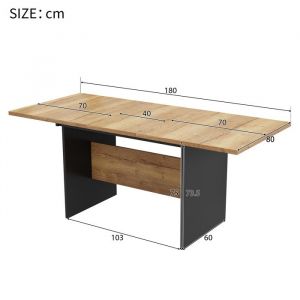 Haute qualit&eacute; nouveau design table &agrave; manger extensible 140   180 * 80cm pour 4 - 6 personnes table &agrave; manger rectan