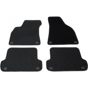 Tapis sur mesure pour Audi A4 B6/B7 2001-2009 - Noir - Lot de 4 tapis
