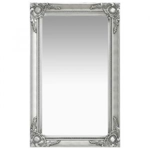 5814MEUBLE FR&reg; Miroir style contemporain Pour Salon chambre mural style baroque 50x80 cm Argent&eacute; SIZE:50 x 80 cm