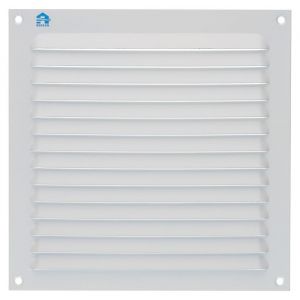 Grille &agrave; persienne 436 largeur 200mm hauteur 200mm &eacute;poxy blanc RAL 9010 - RENSON - 8332