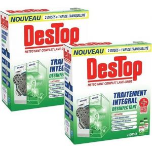 Destop Nettoyant Complet Lave Linge Désinfectant- Lot de 2