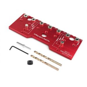 Guide de Per&ccedil;age de Goupilles D&Eacute;tag&egrave;re en Alliage DAluminium Espacement de 32 mm Gabarit de Montage Pr&eacute;cis pour Trous Droits