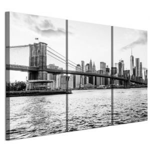 Tableau Decoration Murale - LumaSoul - 6-2-3-0-2-2-10-3 - Classique - 3 parties - Ville II  - 90x60 cm