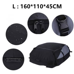 Coffre de toit voiture - Grande capacit&eacute; - Pliable 600D - 160x110x45cm