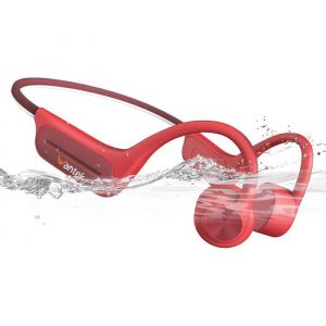 Casque Conduction Osseuse Open Ear Bluetooth 5.3 sans Fil&Eacute;couteur Natation IP68 &Eacute;tancheM&eacute;moire MP3 32Gpour SportNatation